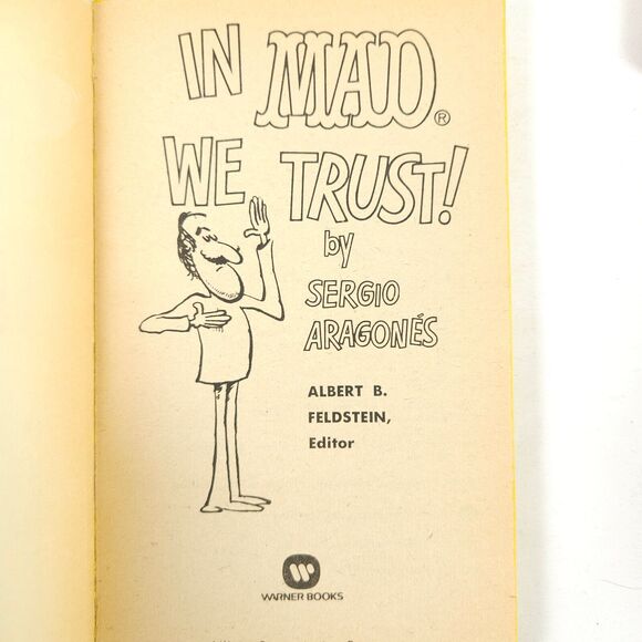 In Mad We Trust & Mad-ly Yours Sergio Aragone Blast Funny Joke Vintage Book Lot - Picture 8 of 10